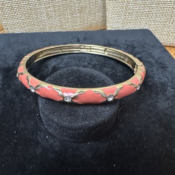 Sequin Nordstrom Multicolor Gold Tone Statement Enamel Bangle Bracelet # 198 - Picture 2 of 3